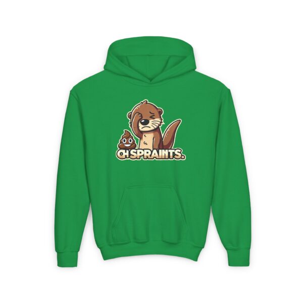 Oh Spraints (Otter poo) Heavy Blend Hoodie (kids and teens) - Image 5