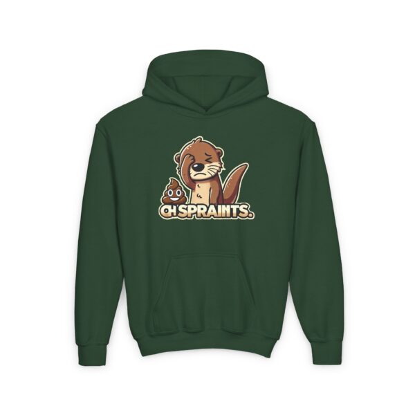 Oh Spraints (Otter poo) Heavy Blend Hoodie (kids and teens) - Image 4