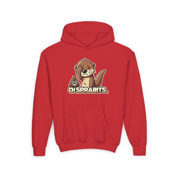 Oh Spraints (Otter poo) Heavy Blend Hoodie (kids and teens) - Image 9