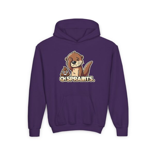 Oh Spraints (Otter poo) Heavy Blend Hoodie (kids and teens) - Image 8
